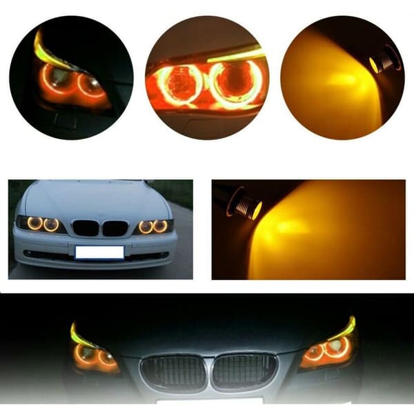 8000K LED Halo Ring Marker Eye Lamp Bulbs för E39 E53 E60 E63 E64 E66 E87 5 6 7 X3 X5 [Paket med 2 stycken serie]