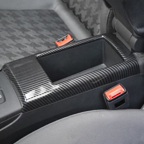 Bil Central Armrest Opbevaringsboks Panel Dæksel Trim til A3 8V 2015-2020 ABS Bil Styling Interiør Tilbehør