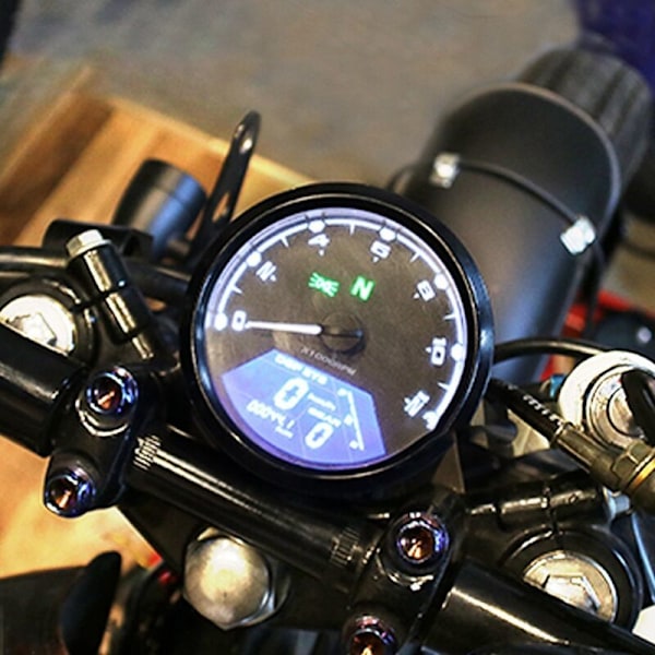 LCD motorsykkelinstrument Odometer Tachometer Digital speedometermåler med induksjonssensor