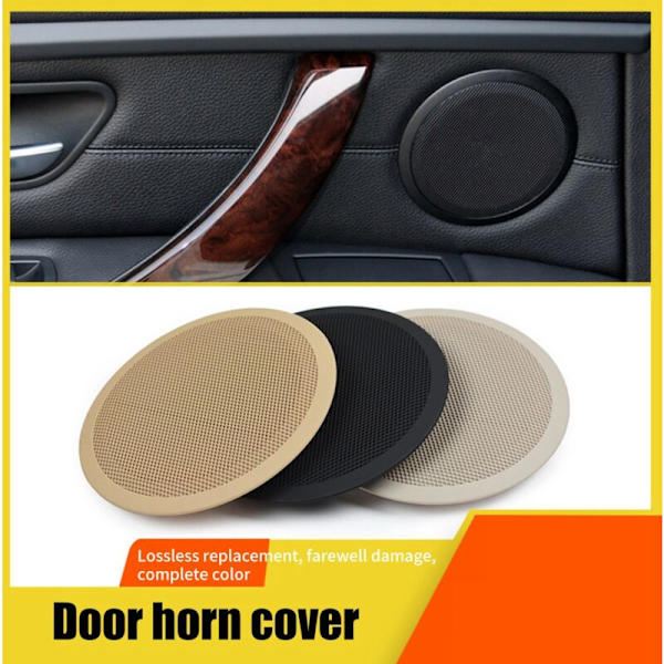 Bakre Dörrhögtalare Cover Audio Horn Case Trim Svart för F30 F31 F34 3-serie F20 F22 F23 Bil