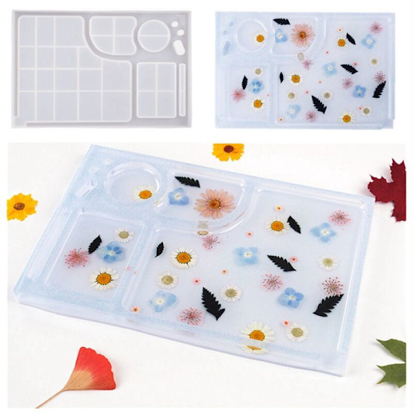 DIY Krystal Epoxy Resin Form Makeup Form Silikoneform til Resin, Hjemmedekoration
