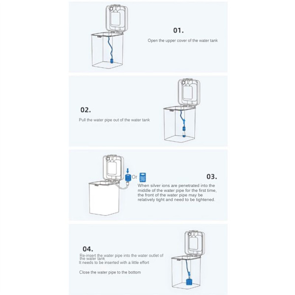 2 stk. Sølvionmodul til X10/S10/W10S/S20/X20/S10 plus serie Robot Effektiv Ion Steriliseringsbeholder