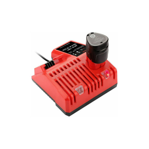M12-18C Li-Ion Batterilader til Milwaukee 12V 14.4V 18V C1418C 48-11-1815/1828/1840 M18 M14 M12 Lithium Batteri