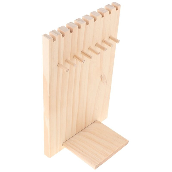 Trähänge Displayställ Hållare 9 Krokar för Kedja Armband