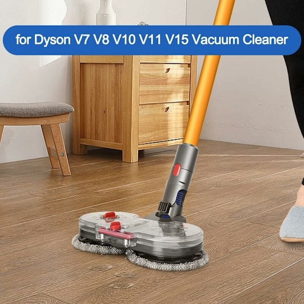 Sähköinen moppipää Dyson V15 V11 V10 V8 V7 -imuriin, jossa irrotettava vesisäiliö, 12 pestävää moppia