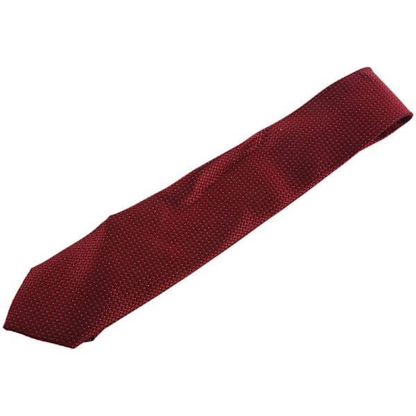 Herr Pure Color Solid Bröllop Slips Check Slips Vinröd