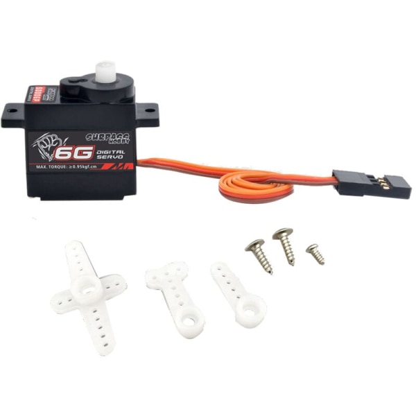 6G Digital Gear Plast Servoer for RC Bil Fly Flyvemaskin Fastvinge Helikopter