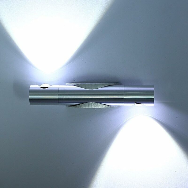 6W LED Vägglampa Inredningsdesign Dubbel Rotation 360 Aluminium Belysning Originallampa för Sovrumsdekoration Vardagsrum Kontor Korridor Badrum -