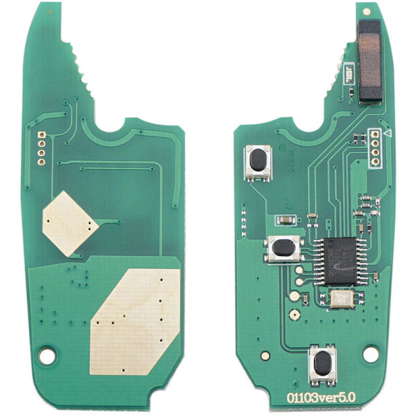 Bilsmartnyckel 3 knappar passar för 500 Ideas Panda Punto Stilo 433MHZ PCF7946