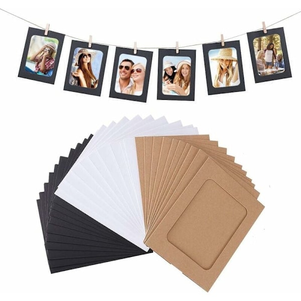 30 hängande DIY-pappersfotoramar-