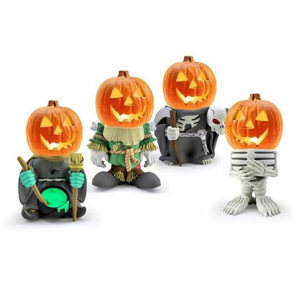 Halloween glødende græskar ridder, Halloween græskar ridder statue, græskar ridder statue Halloween dekorative statue