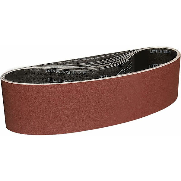 Slibebånd 100x915 mm - 8 stk. 80 korn Slibebånd til slibning og polering med bærbar båndsliber