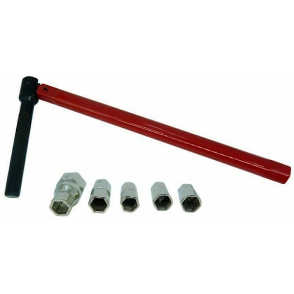 Tap Wrench Röd VVS Rivningshylsnyckelsats Tap Wrench 8 13mm, En Delig