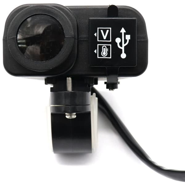 Opladning QC3.0 Digital Display Dual USB Telefonoplader Voltmeter Termometer Telefonoplader Stik
