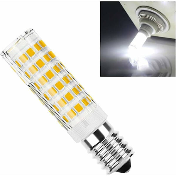 Set med 4 E14 LED-lampor 7W 6000K Kallt vitt LED-majslampa E14 LED-ekvivalent halogenlampa Icke-dimmbar Ingen flimmer 360° Ljus för vardagsrum LED Fridg