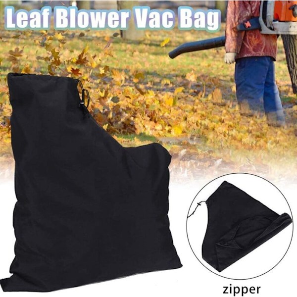 NC Universal Lövblåsare Vakuumpåse för Trädgård Gräsmatta Yard Shredder - Svart