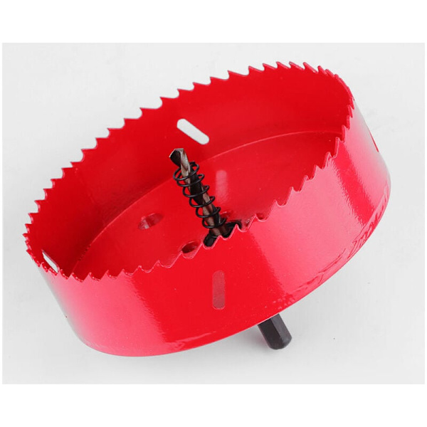 100mm universell hålsåg, bimetall HSS hålskärare, professionellt tillbehör för aluminium, trä, gjutjärn, mässing, gips etc.