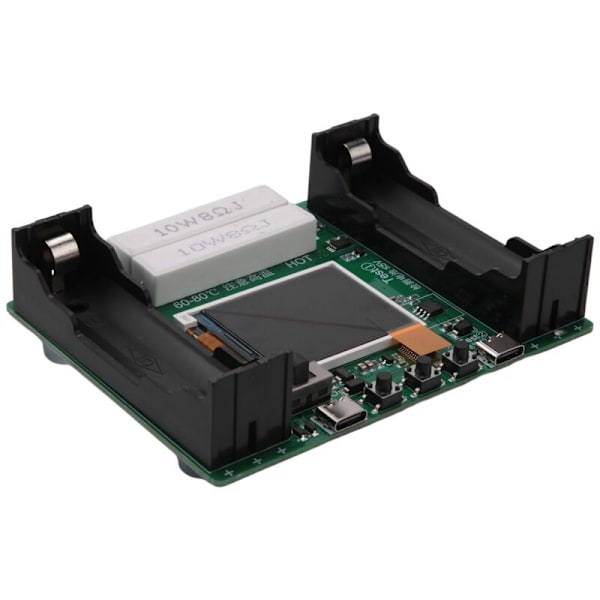 2X 18650 Lithium Batteri Kapacitetsmodul Måler Tester LCD Digital Display Intern Modstand