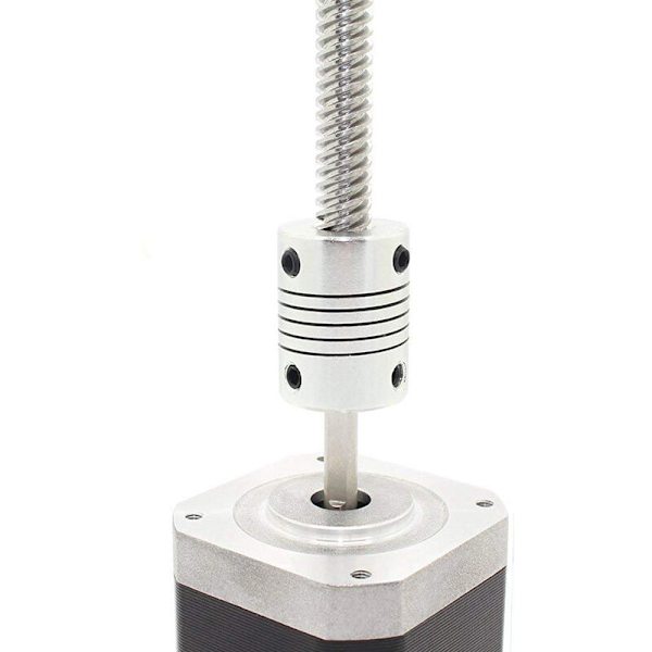 2 st 400 mm 8 mm T8 Trapetsskruv med Mutter för Z 3D-skrivarmaskin (400 mm)