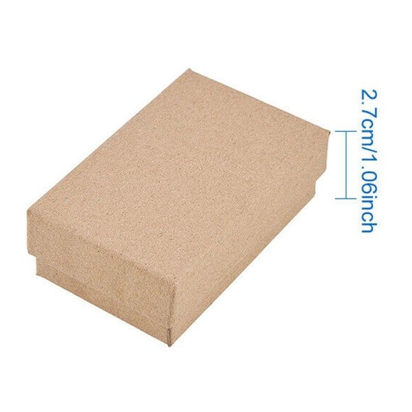 24 kappaletta Kraft-paperilahjapakkausta Pieni käsintehty Kraft-paperilaatikko Kartonkipakkauslahjapakkaus Häätkoristeet