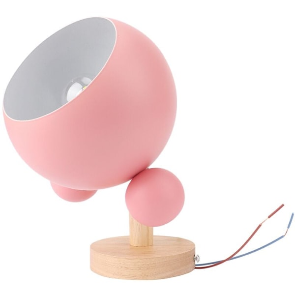 Trävägglampa, nordisk stil enkel sänglampa trä sovrum barnrum studie vägg balkong trapphuslampa,