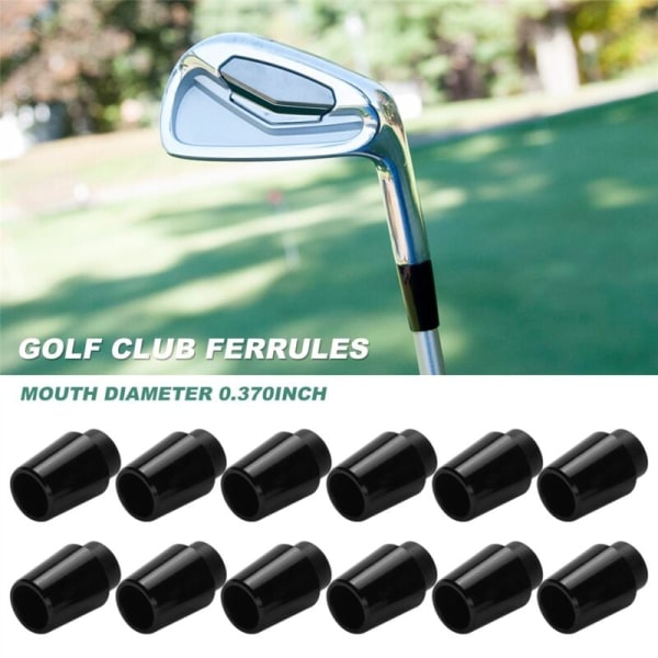 12 st Serie Golf Ferrules Kompatibel med Järn, 0,370 Tum Spets, Golfklubba Järn Skaft, Hylsadapter