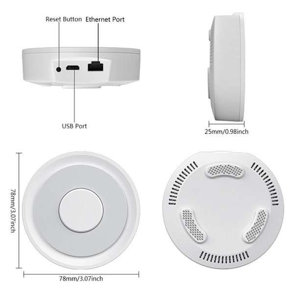 Tuya Apple HomeKit Dubbel-läges trådbunden ZigBee Gateway smart home röststyrningssystem - ZigBee nollbrand 1 väg