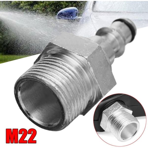 2X Vax Trycktvättslang Adapter Koppling, M22 Insats