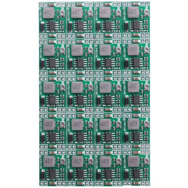 20 st Mini Mp1584 Serie DC-DC Konverter Justerbar Strömförsörjningsmodul 24V till 12V 9V 5V 3V Reducerad Spänningsregulator