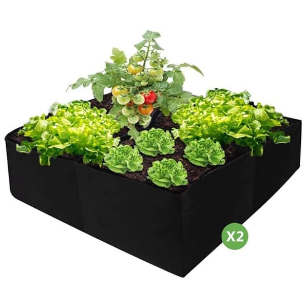 Havebed, Grøntsagspose, 4 Mesh Plantevækstpose Grøntsagsstof Ventilationspose - Plads