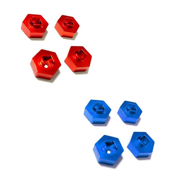 4 stk. Metalhjul Hex Adapter til LaTrax Teton 1/18 RC Bil Opgraderingstilbehør,2