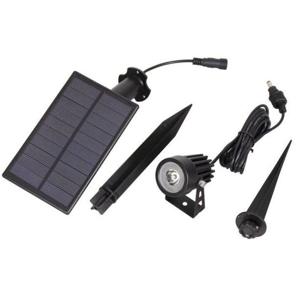 Solcelled hageflekker, utendørs LED-solcellelys vanntett automatisk på/av for hage, hvitt stilys