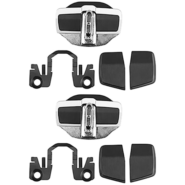 2 set dörrstabilisator skyddslås spärrar lock täcker stopp för