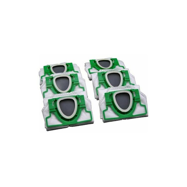 Pakke med 6 Vorwerk Kobold VK 200 støvsugerposer lavet af 5-lags non-woven mikrofiber