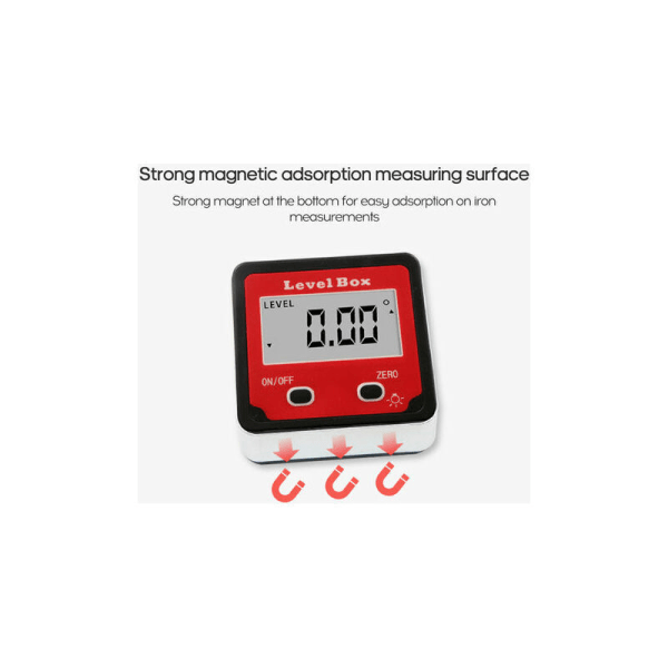 Digitalt nivå vinkelmåler inklinometer, for snekring / bygging / bil