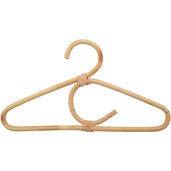 4-pack Rattan Klädhängare Nordisk Stil Barnkläder Organiseringsställ Barnklädhängare Barnrumsdekoration Hängare för Kläder