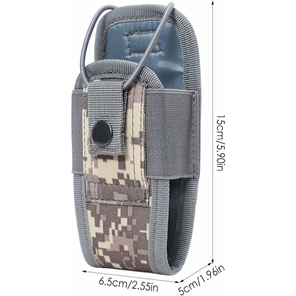Radiohållare Holster Radio Carrier Duty Belt - Molle Radiohållare Molle Radioficka Fodral Heavy Duty Radios Holster Väska för Tvåvägs Walkie Talkies