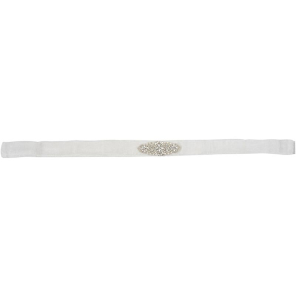 Bryllup perle krystallbelte for brud DIY dekorasjonstilbehør Hvit