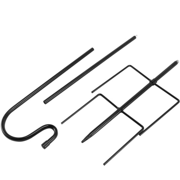 Kroge, 2 stk. Metal kroge til udendørs fuglefoderautomater, solcellelamper, julelys