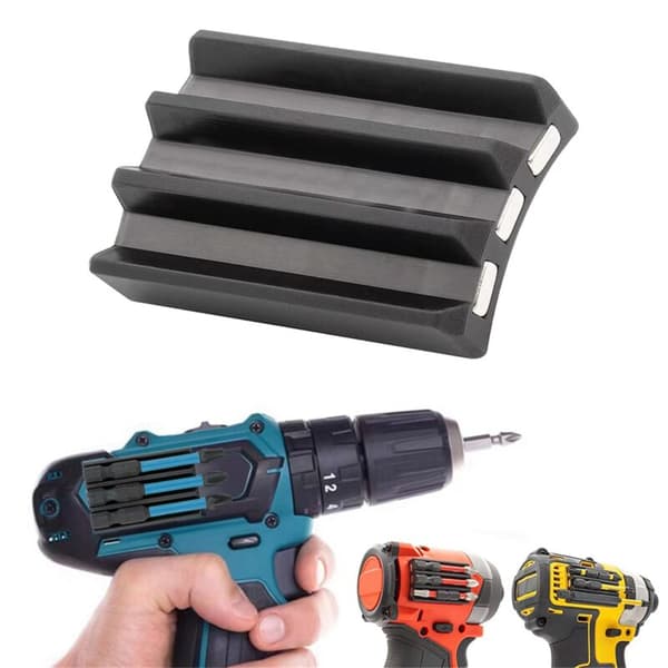 Magnetisk borebitsholder til slagboremaskiner og boremaskiner - Fast holder - Boretilbehør