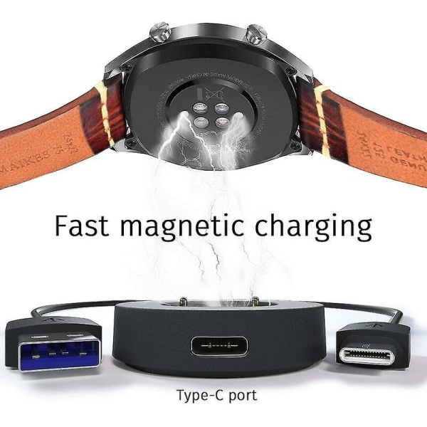 Laddare kompatibel med Huawei Watch Gt Classic Sport, Gt2, Gt 2e, Honor Watch Magic Magic 2, Honor Watch Dream