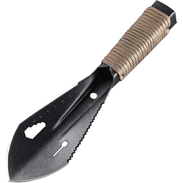 Camping Spade, 8-i-1 Multiverktyg, Campingprylar, Trädgårdsspade, Militär Spade, Vandringsspade, Överlevnadsspade för Camping, Vandring, Grävning, Bac
