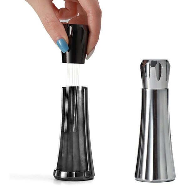 Kaffestirrer, WDT-verktøy Espresso-omrøring Dispenserverktøy Kaffe Pulver Håndtamper Dispenser Sølv