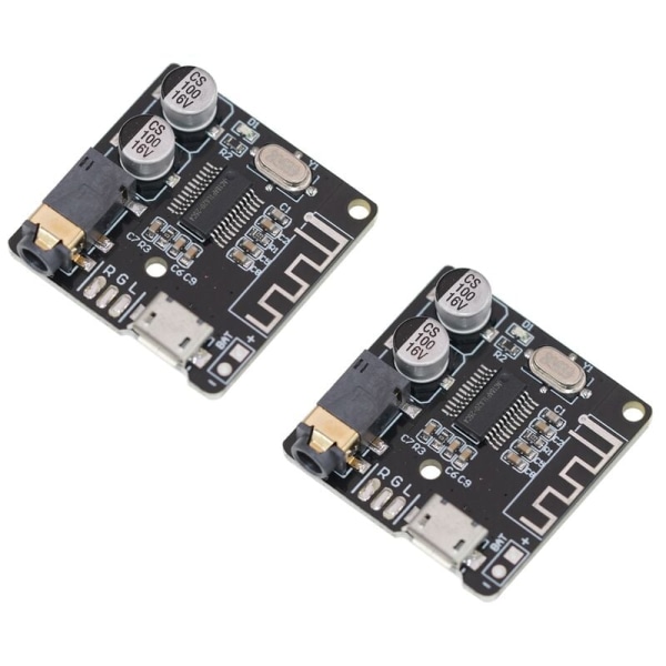 2Pcs Bluetooth Audio Receiver Board Bluetooth 4.1 MP3 Decoder Board Loss Stereo Music Module