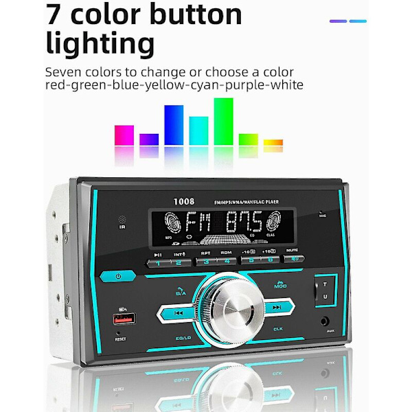 2 Din Autoradion Auton Stereo Bluetooth Autot Mp3-Soitin Sopii