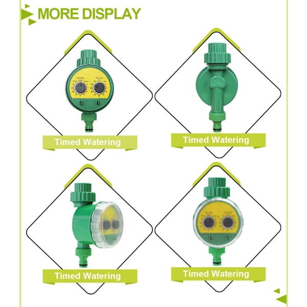 Automatisk vanningstimer med flere vanningsprogrammer for hage, drivhus og landbruk