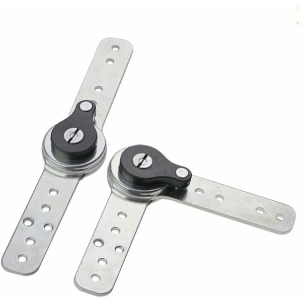 2 x Møbel Justerbar Vinkelhengsel Automatisk Tilbakestillingsfunksjon Heavy Duty Hengsel Vinkeljustering Juster Sofa/Seng/Skap/Tilt 90 til 180 Grader
