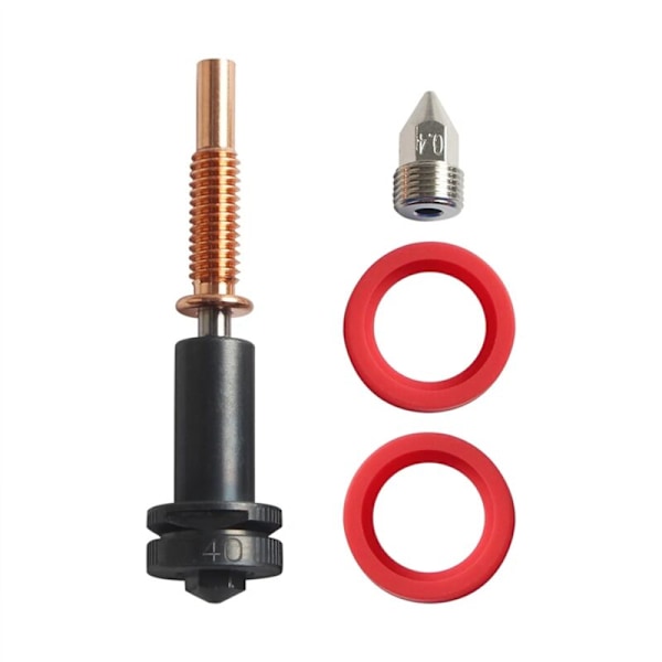 0,4 mm/0,6 mm Högflödesmunstycken för Extruder Hotend Härdat Stål/Koppar/Titan/TC4 Material Hotends