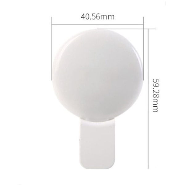 Matkapuhelimen täyttövalo, LED-rengasvalo, kolme himmennystasoa, minikokoinen, kestävä, käytännöllinen, 10 LED-valoa, selfie-rengasvalo, musta