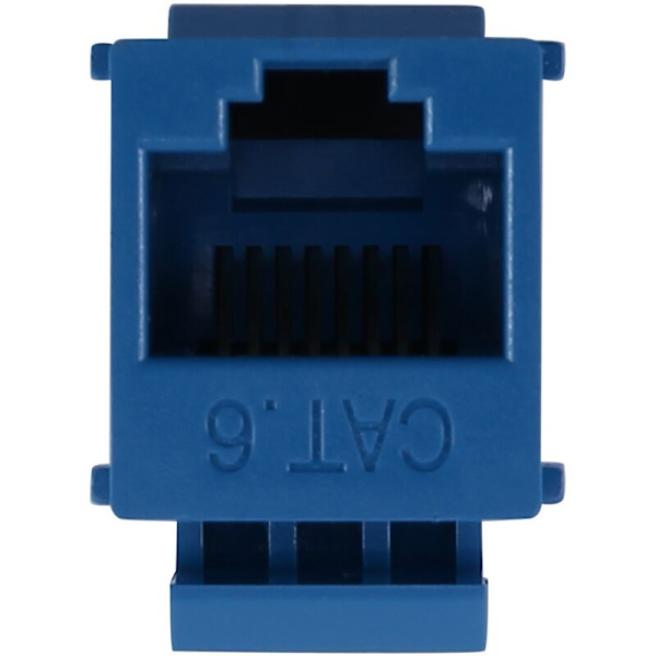 10 stk RJ45 Jack Cat6-kontaktforlengerkobling Ethernet Network LAN 6 koblingsuttak forlengelsesadapter, blå